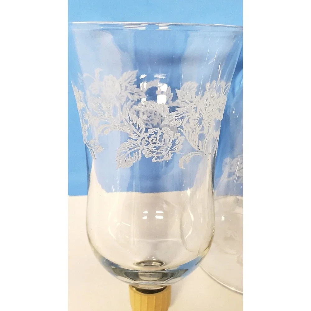 Votive Cups Embossed Floral Peg Candle Cup Homco Home Interiors QTY 2